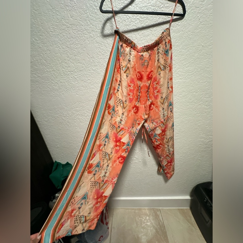 Brand New Moda Baronessa trinidad pants - size L- colors orange, blue, brown